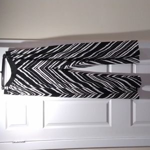 Black and white wide leg pants size 14 by Ashley Stewart.